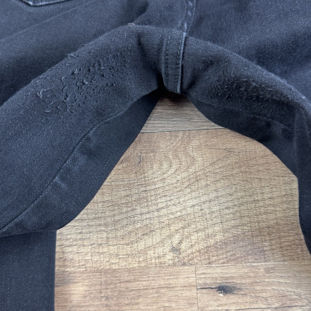 Judy Blue Jeans 11/30 Black High Waist Cropped Wide Leg Raw Hem - Picture 11 of 12